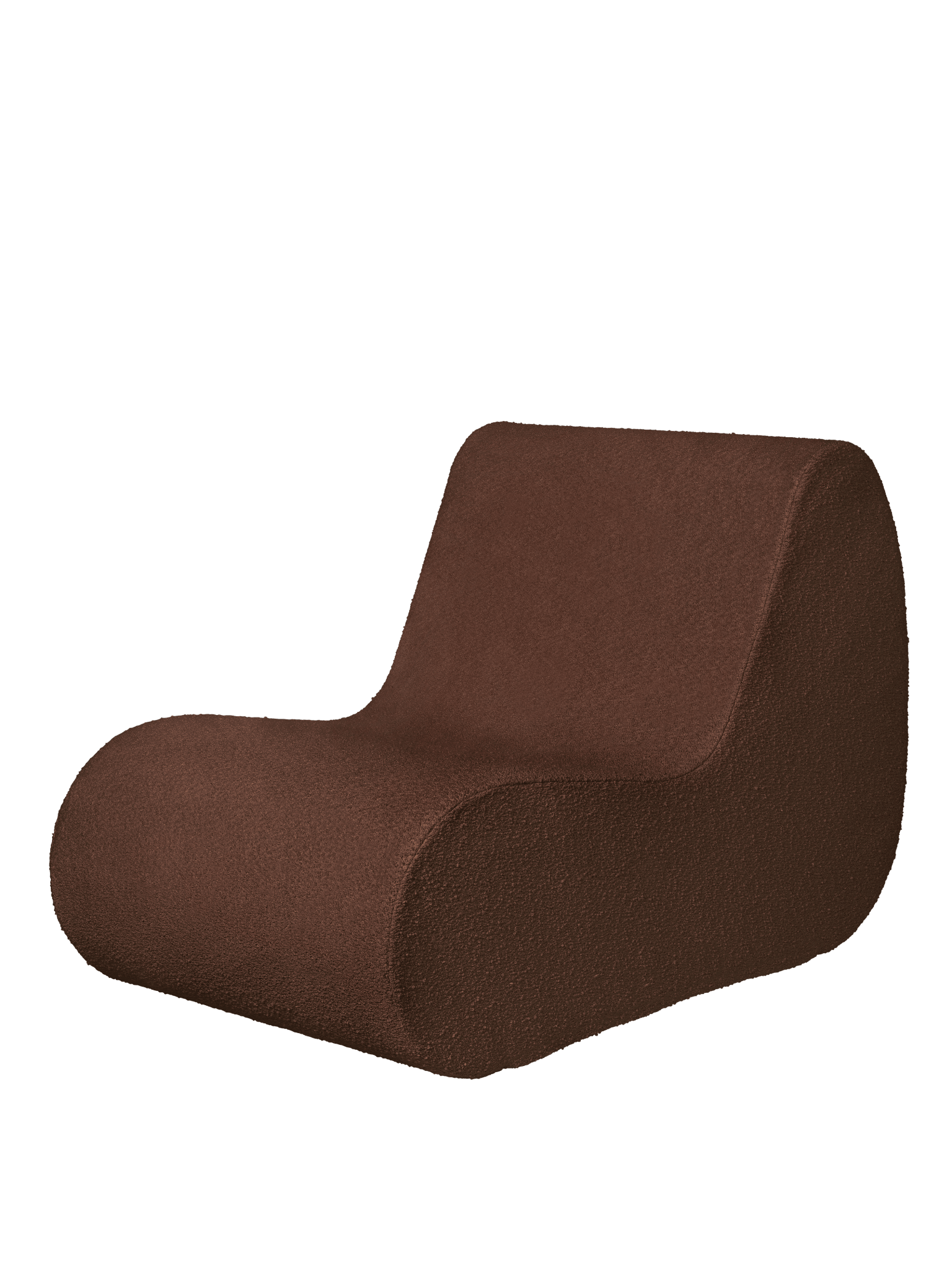 Rouli Center Module - Pure Bouclé - Chestnut Brown - Ferm Living