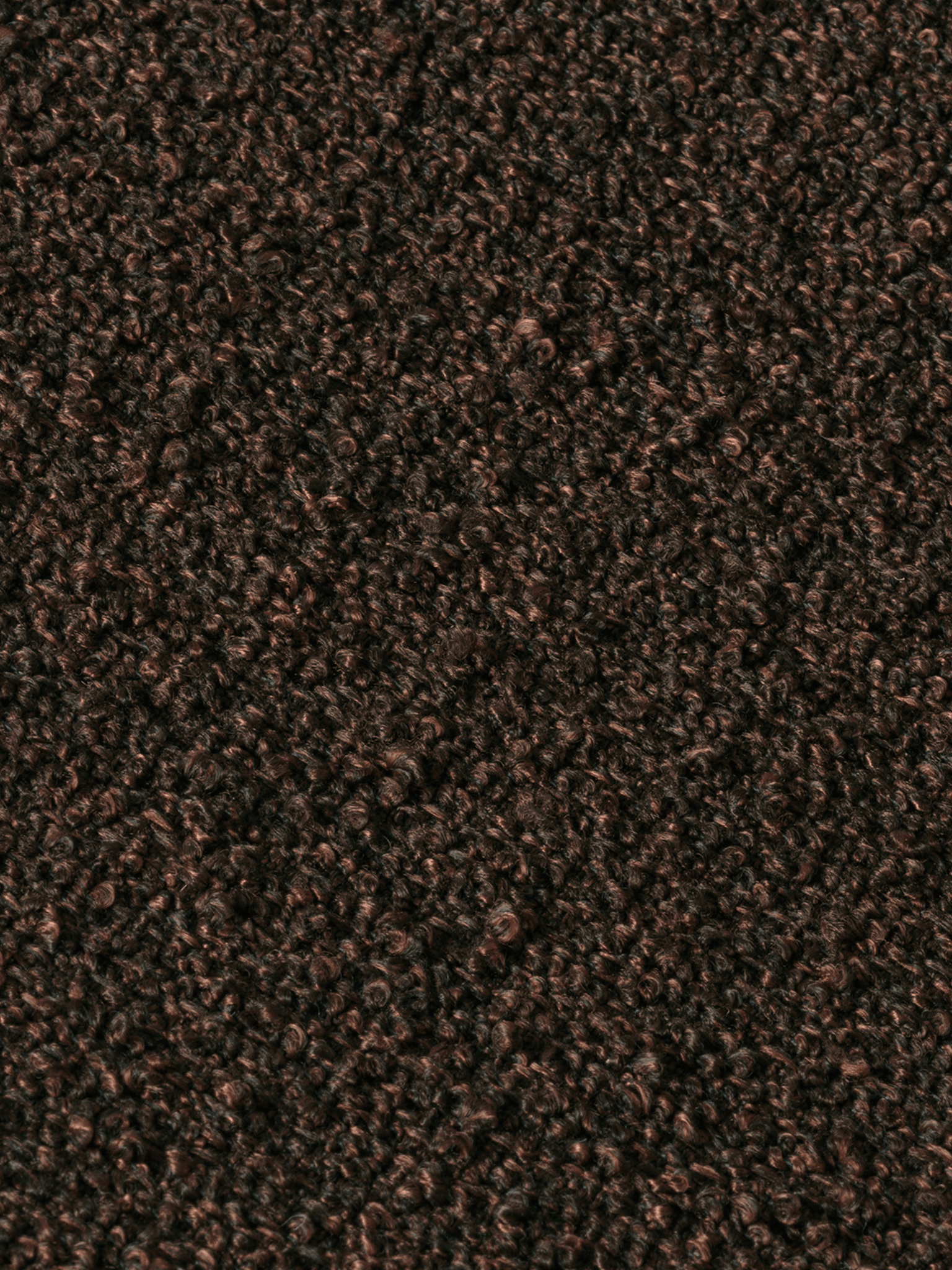 Rouli Pouf - Pure Bouclé - Chestnut Brown - Ferm Living