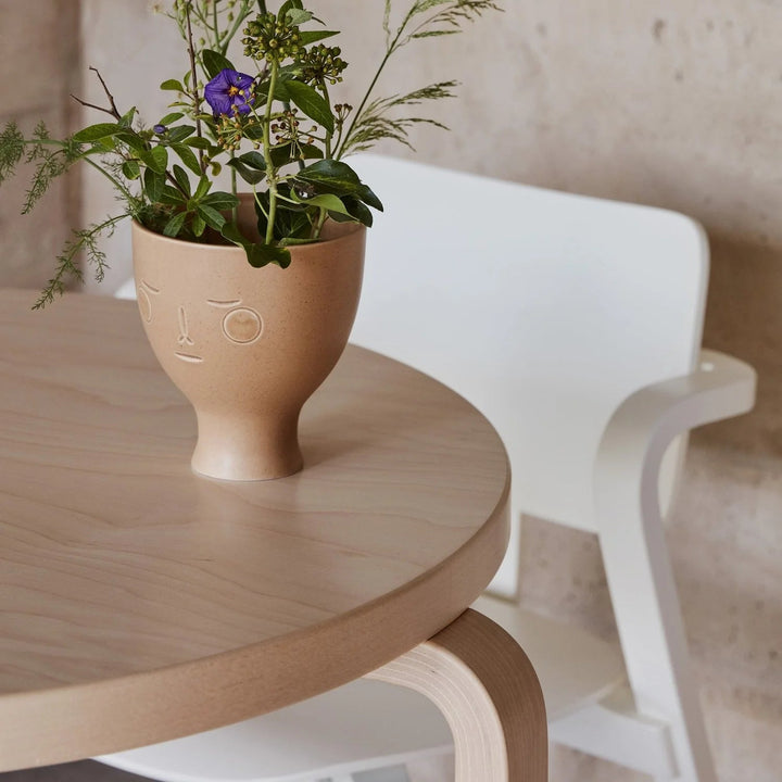 Round Table 90B by Alvar Aalto - Artek Tables + Desks - Black Linoleum Top - HORNE