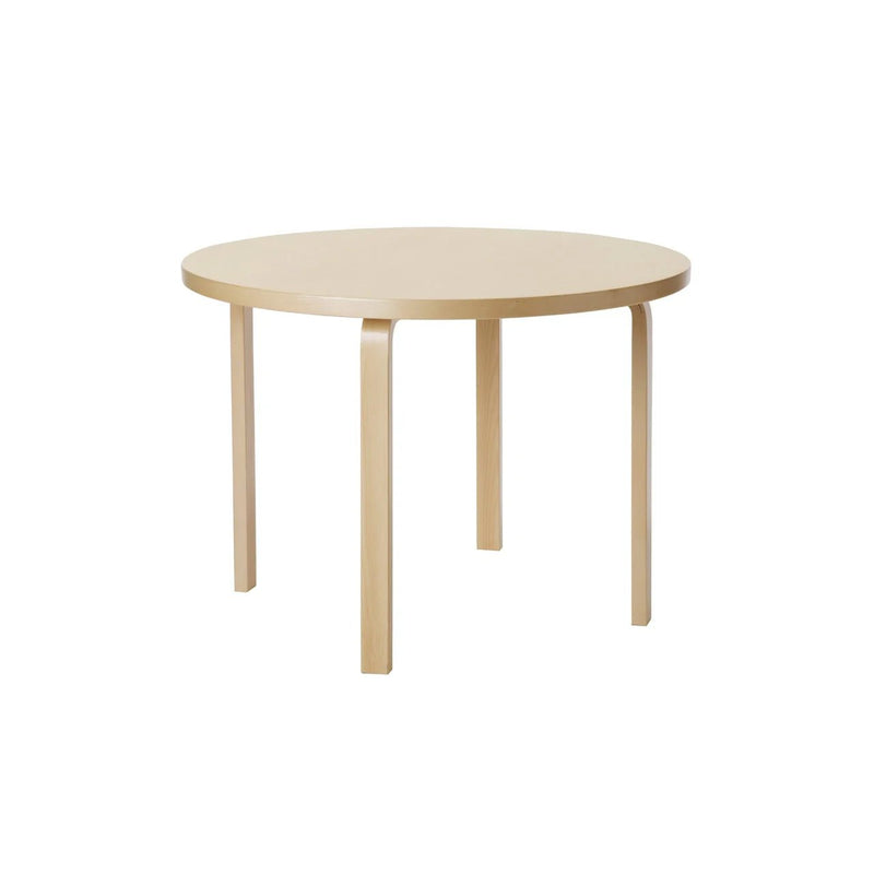 Round Table 91 by Alvar Aalto - Artek Tables + Desks - White Laminate Top - HORNE