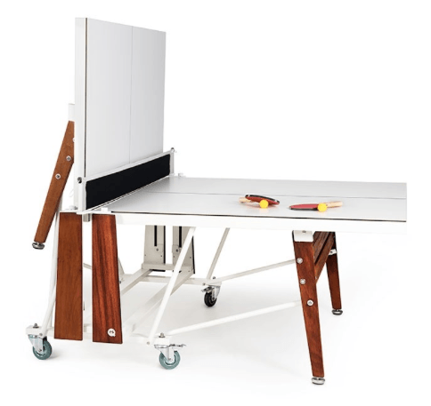 RS Folding Ping Pong Table - RS Barcelona - Games + Recreation - White - No Cover - HORNE