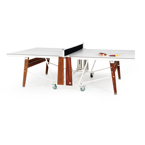 RS Folding Ping Pong Table - RS Barcelona - Games + Recreation - White - No Cover - HORNE