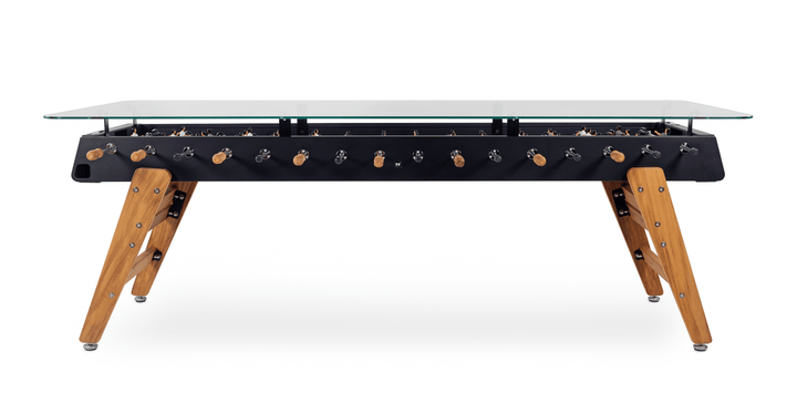 RS MAX RS Barcelona Foosball Table and  Dining Table - Black - HORNE