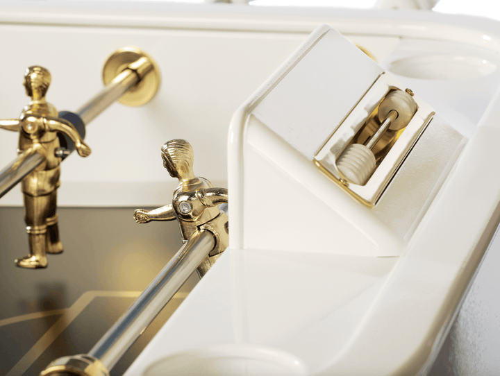 RS2 Gold RS Barcelona Foosball Table - White - HORNE