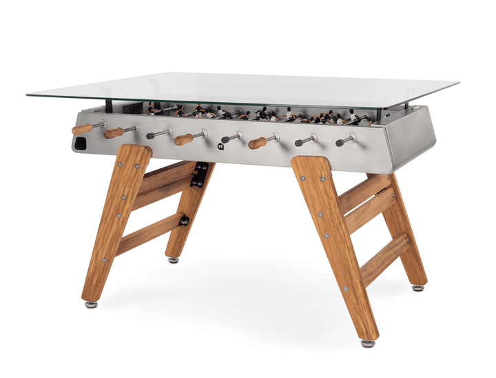 RS3 RS Barcelona Foosball Table and  Dining Table - Games + Recreation - Rectangular - Inox Shot Blasting - HORNE