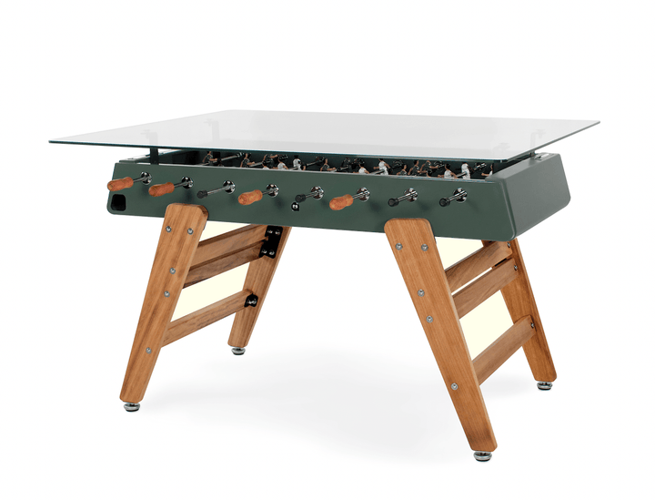 RS3 Wood Foosball Table and  Dining Table - RS Barcelona - Games + Recreation - Rectangular - Green - HORNE