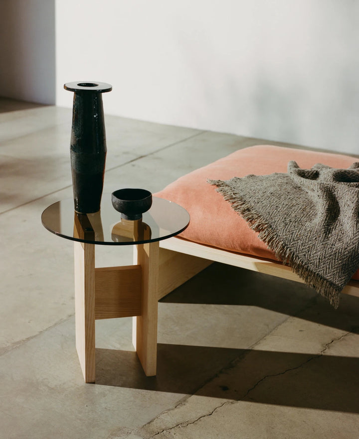 Rugosa Side Table - Kalon Studios Bedside Tables - Delta - Sugar Pine - HORNE