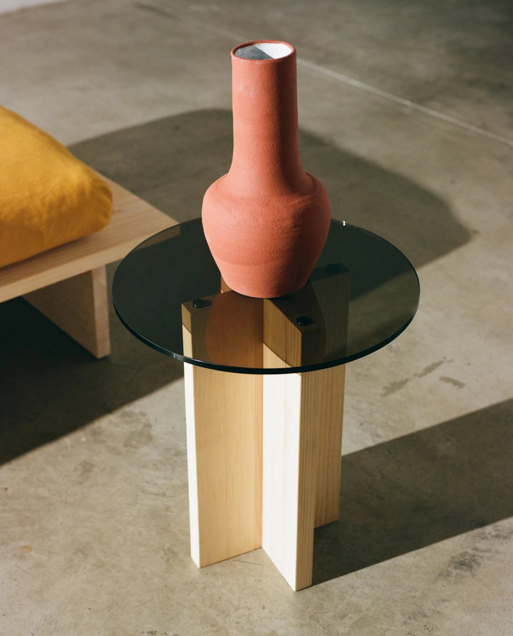 Rugosa Side Table - Kalon Studios Bedside Tables - Delta - Sugar Pine - HORNE