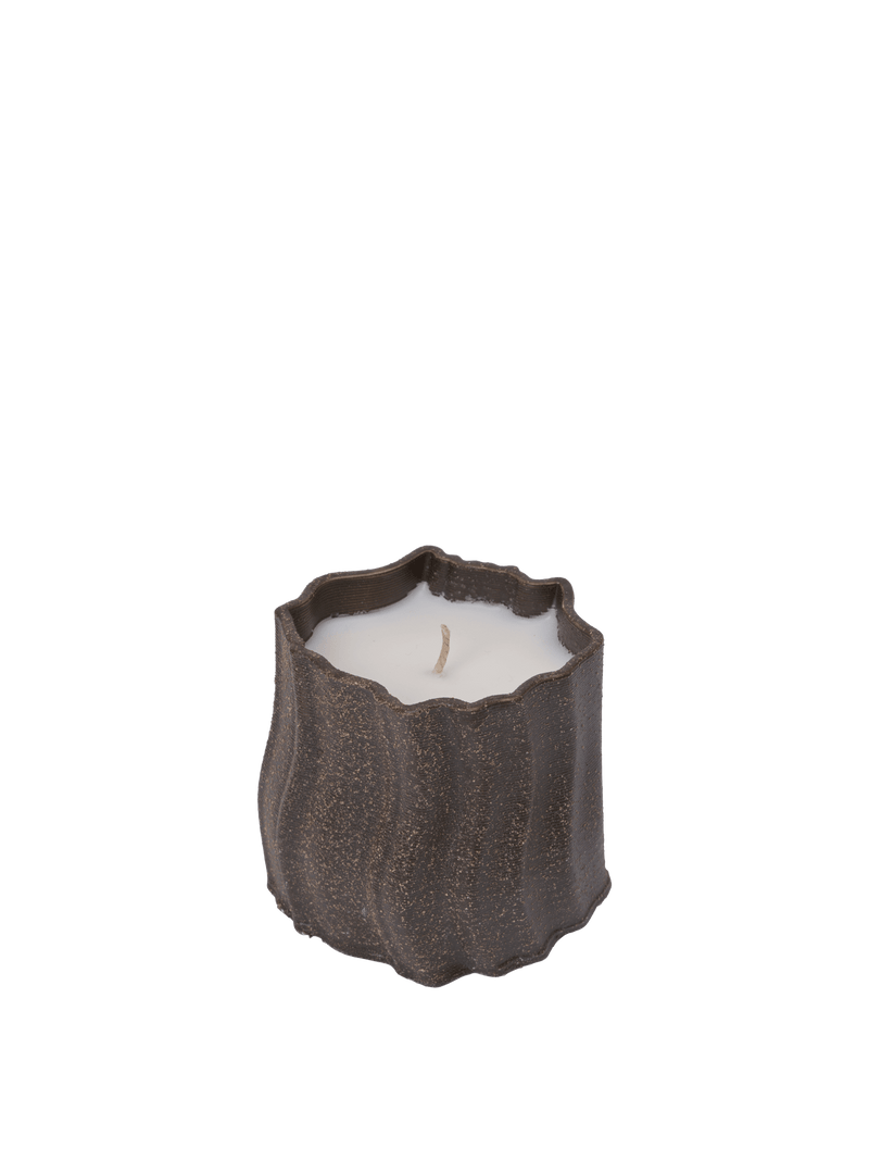 Rylith Scented Candle - H9 - Ferm Living Candle Holders - Dark Brown - HORNE