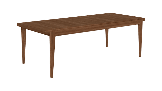 S-Table Dining Table - Rectangular Extendable - Gubi Tables - American Walnut Matt Lacquered - American Walnut Matt Lacquered - HORNE