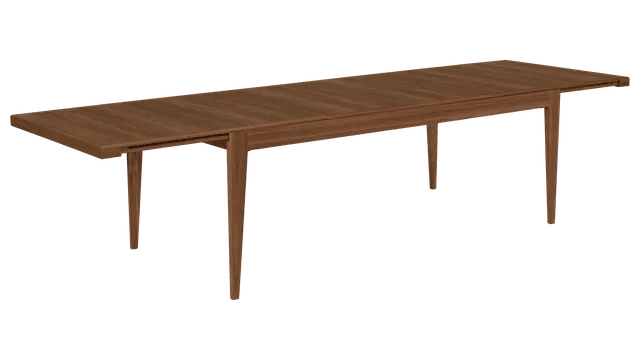 S-Table Dining Table - Rectangular Extendable - Gubi Tables - American Walnut Matt Lacquered - American Walnut Matt Lacquered - HORNE