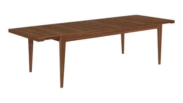 S-Table Dining Table - Rectangular Extendable - Gubi Tables - American Walnut Matt Lacquered - American Walnut Matt Lacquered - HORNE