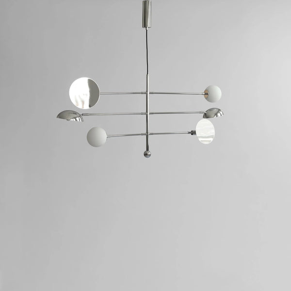 Sahn Chandelier - 101 Copenhagen Lighting - Chrome - HORNE