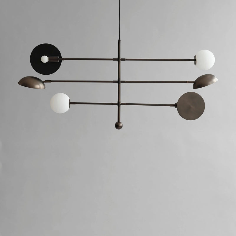 Sahn Chandelier - 101 Copenhagen Lighting - Chrome - HORNE
