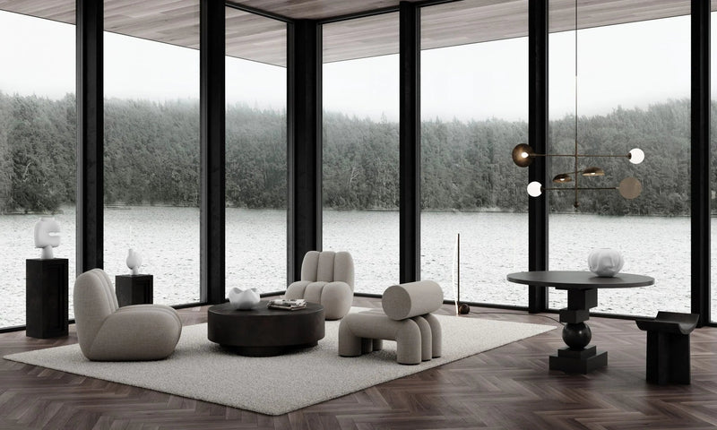 Sahn Chandelier - 101 Copenhagen Lighting - Chrome - HORNE