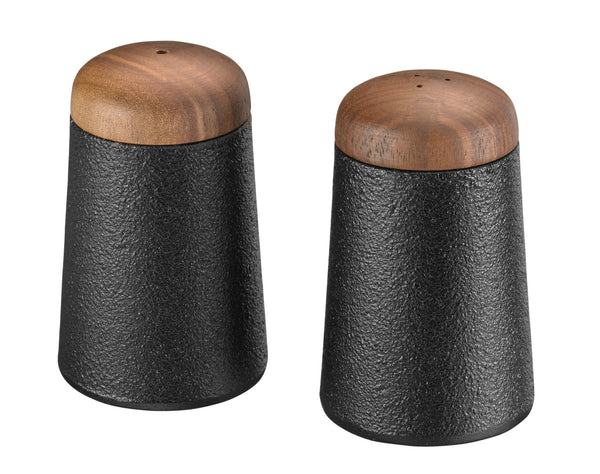 Salt & Pepper Shakers in Cast Iron with Walnut - SKEPPSHULT - Kitchen Tools - HORNE