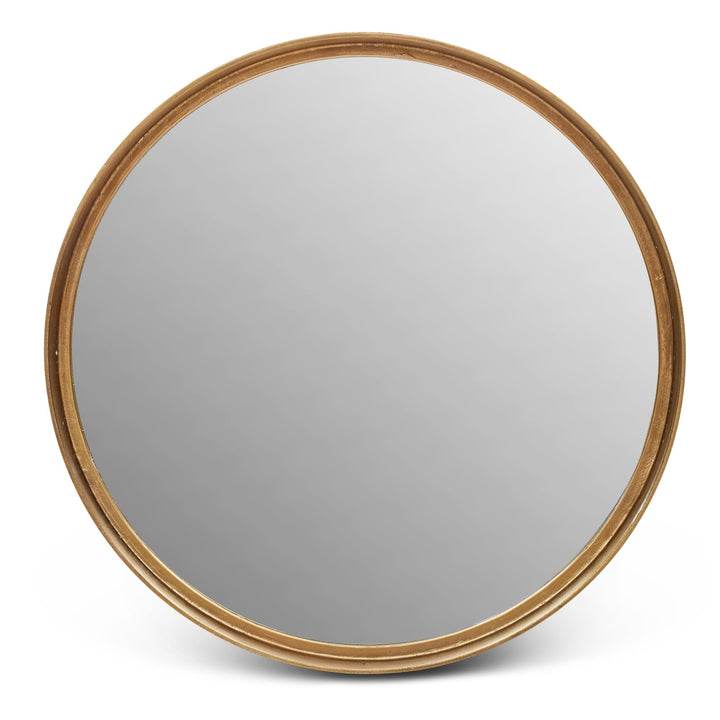 Samar Round Mirror - Urbia Mirrors - Antique Brass - 39 - HORNE