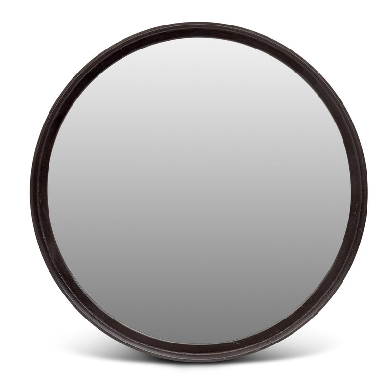 Samar Round Mirror - Urbia Mirrors - Antique Brass - 23 - HORNE
