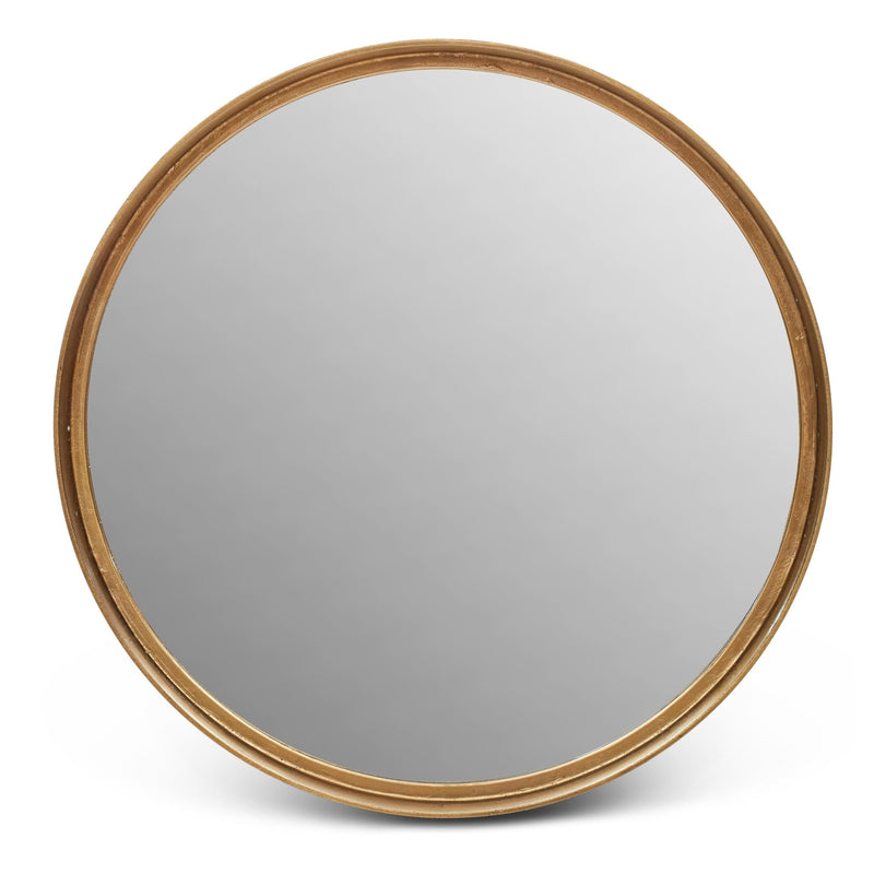 Samar Round Mirror - Urbia Mirrors - Antique Brass - 23 - HORNE