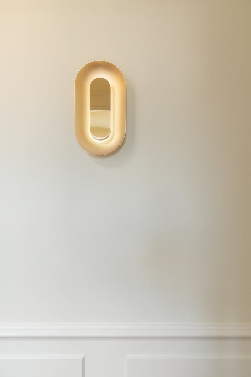 Sasi Wall Lamp - Nuura Sconces - Small - Brass - HORNE