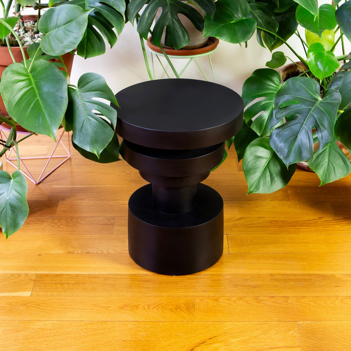 Sass Side Table - Souda Tables + Desks - Short - Black - HORNE