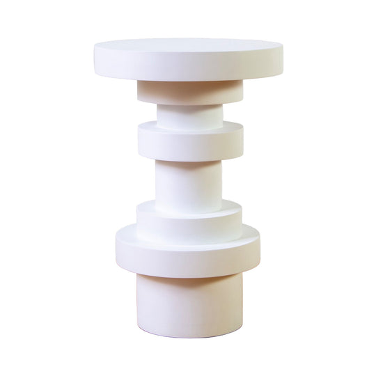Sass Side Table - Souda Tables + Desks - Tall - White - HORNE