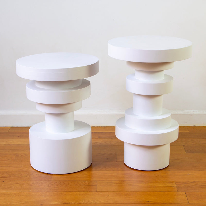 Sass Side Table - Souda Tables + Desks - Short - White - HORNE