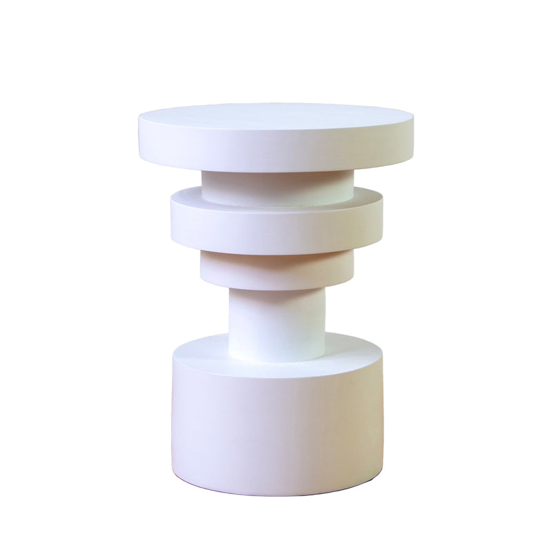 Sass Side Table - Souda Tables + Desks - Short - White - HORNE