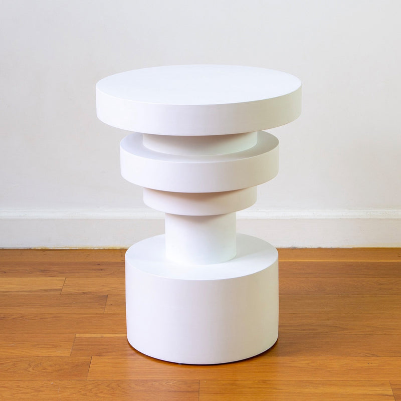 Sass Side Table - Souda Tables + Desks - Short - White - HORNE