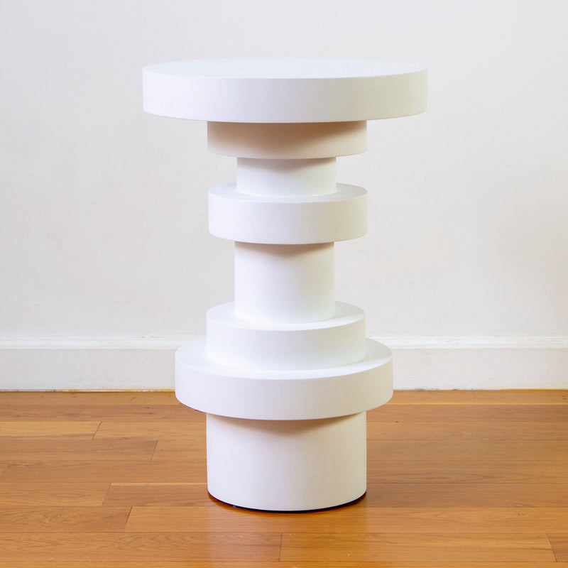 Sass Side Table - Souda Tables + Desks - Short - White - HORNE