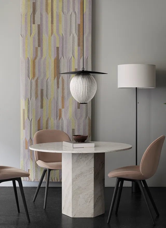 Satellite Pendant - US - Gubi Pendants - Large - Ø27 - Black - Cream White Semi Matt - HORNE