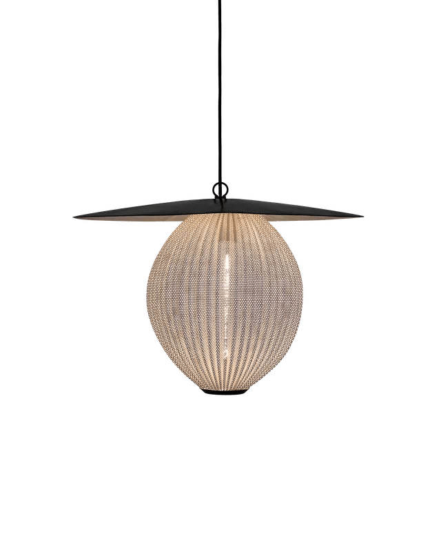 Satellite Pendant - US - Gubi Pendants - Large - Ø27 - Black - Cream White Semi Matt - HORNE