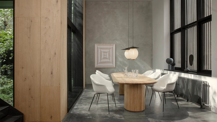 Satellite Pendant - US - Gubi Pendants - Large - Ø27 - Black - Cream White Semi Matt - HORNE