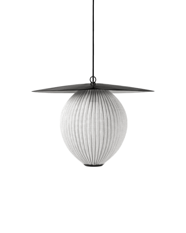Satellite Pendant - US - Gubi Pendants - Large - Ø27 - Black - Cream White Semi Matt - HORNE