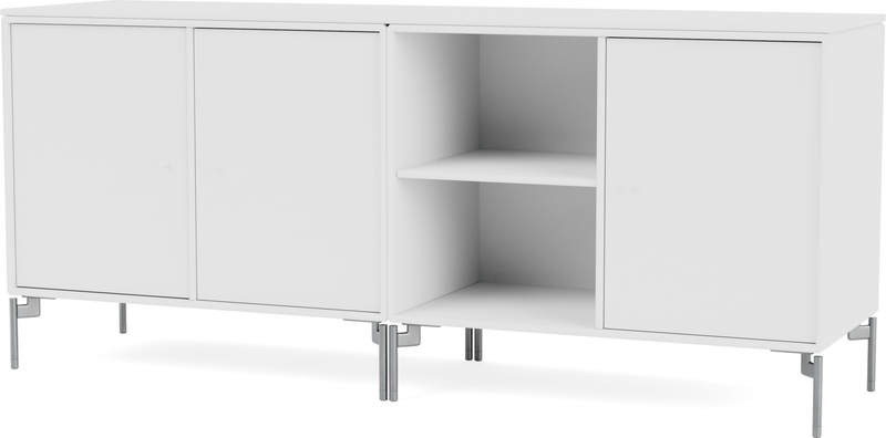 Save Lowboard - With Legs - Montana - Shelving - Anthracite - Matte Chrome - HORNE