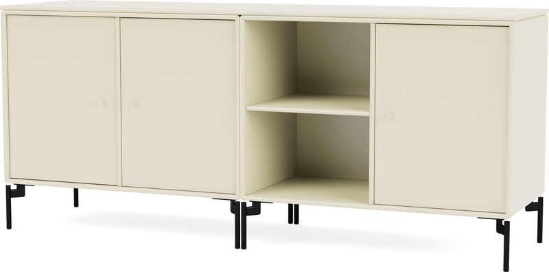 Save Lowboard - With Legs - Montana - Shelving - Anthracite - Matte Chrome - HORNE