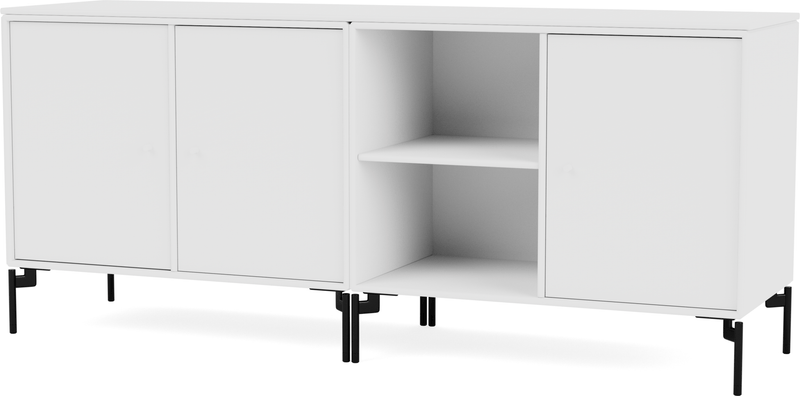 Save Lowboard - With Legs - Montana - Shelving - Anthracite - Matte Chrome - HORNE