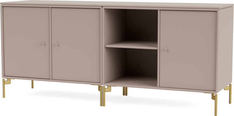 Save Lowboard - With Legs - Montana - Shelving - Anthracite - Matte Chrome - HORNE