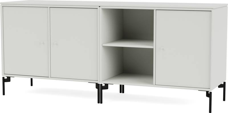 Save Lowboard - With Legs - Montana - Shelving - Anthracite - Matte Chrome - HORNE