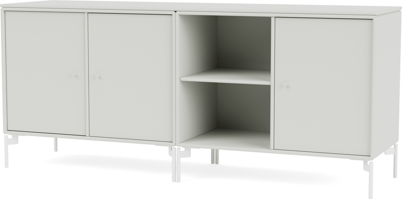 Save Lowboard - With Legs - Montana - Shelving - Anthracite - Matte Chrome - HORNE