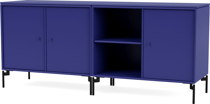 Save Lowboard - With Legs - Montana - Shelving - Anthracite - Matte Chrome - HORNE