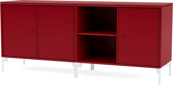 Save Lowboard - With Legs - Montana - Shelving - Beetroot - Snow - HORNE