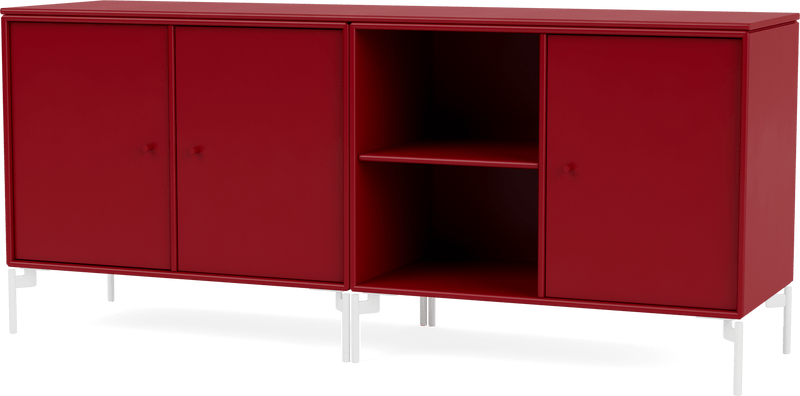 Save Lowboard - With Legs - Montana - Shelving - Anthracite - Matte Chrome - HORNE