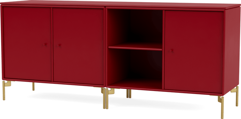 Save Lowboard - With Legs - Montana - Shelving - Anthracite - Matte Chrome - HORNE