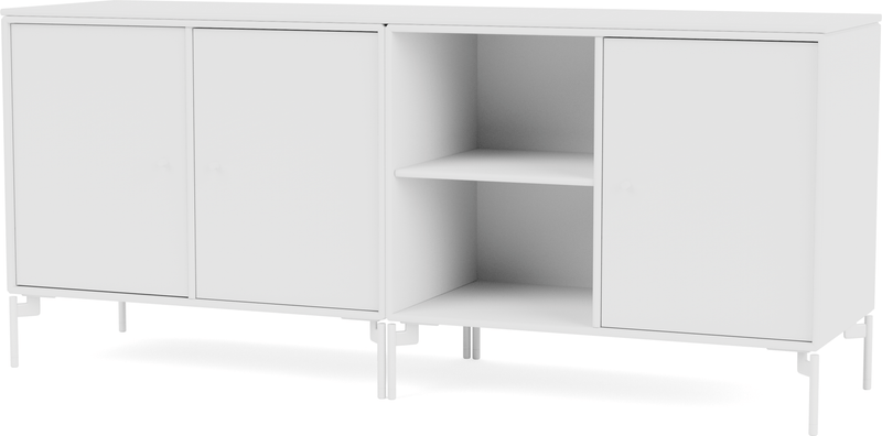 Save Lowboard - With Legs - Montana - Shelving - Anthracite - Matte Chrome - HORNE