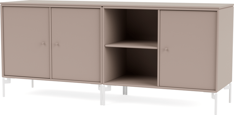 Save Lowboard - With Legs - Montana - Shelving - Anthracite - Matte Chrome - HORNE