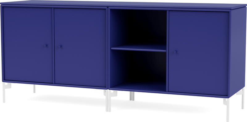 Save Lowboard - With Legs - Montana - Shelving - Anthracite - Matte Chrome - HORNE