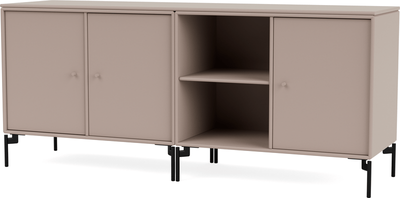 Save Lowboard - With Legs - Montana - Shelving - Anthracite - Matte Chrome - HORNE