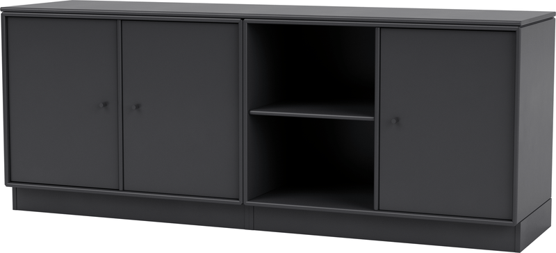 Save Lowboard - With Plinth Base - Montana - Shelving - Anthracite - 1.2