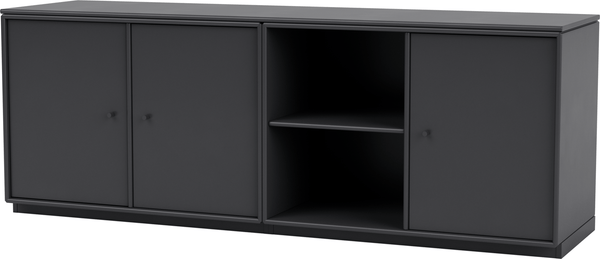 Save Lowboard - With Plinth Base - Montana - Shelving - Anthracite - 1.2" - HORNE